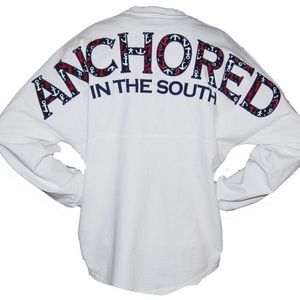 Anchored in the south jersey longsleeve tee
